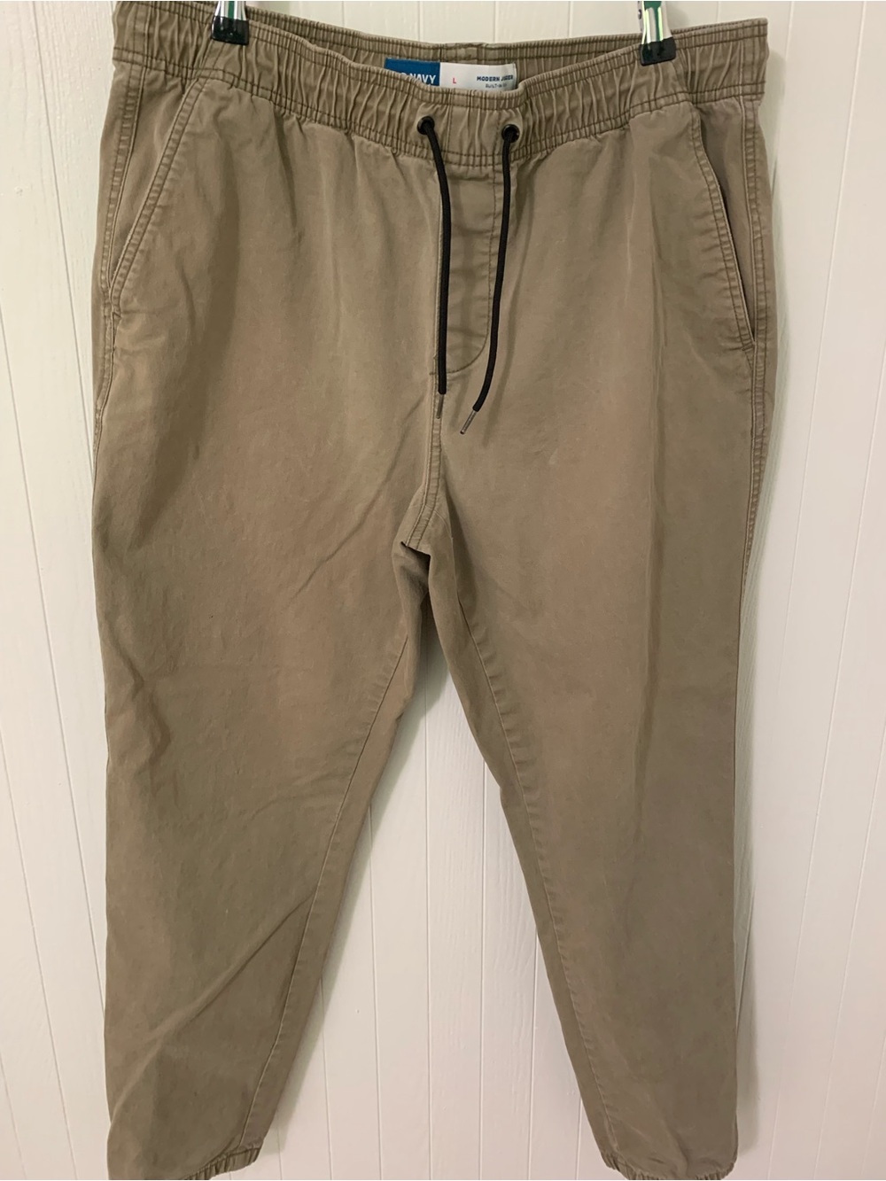 Old Navy Men's Drawstring Chino Joggers - Khaki Tan